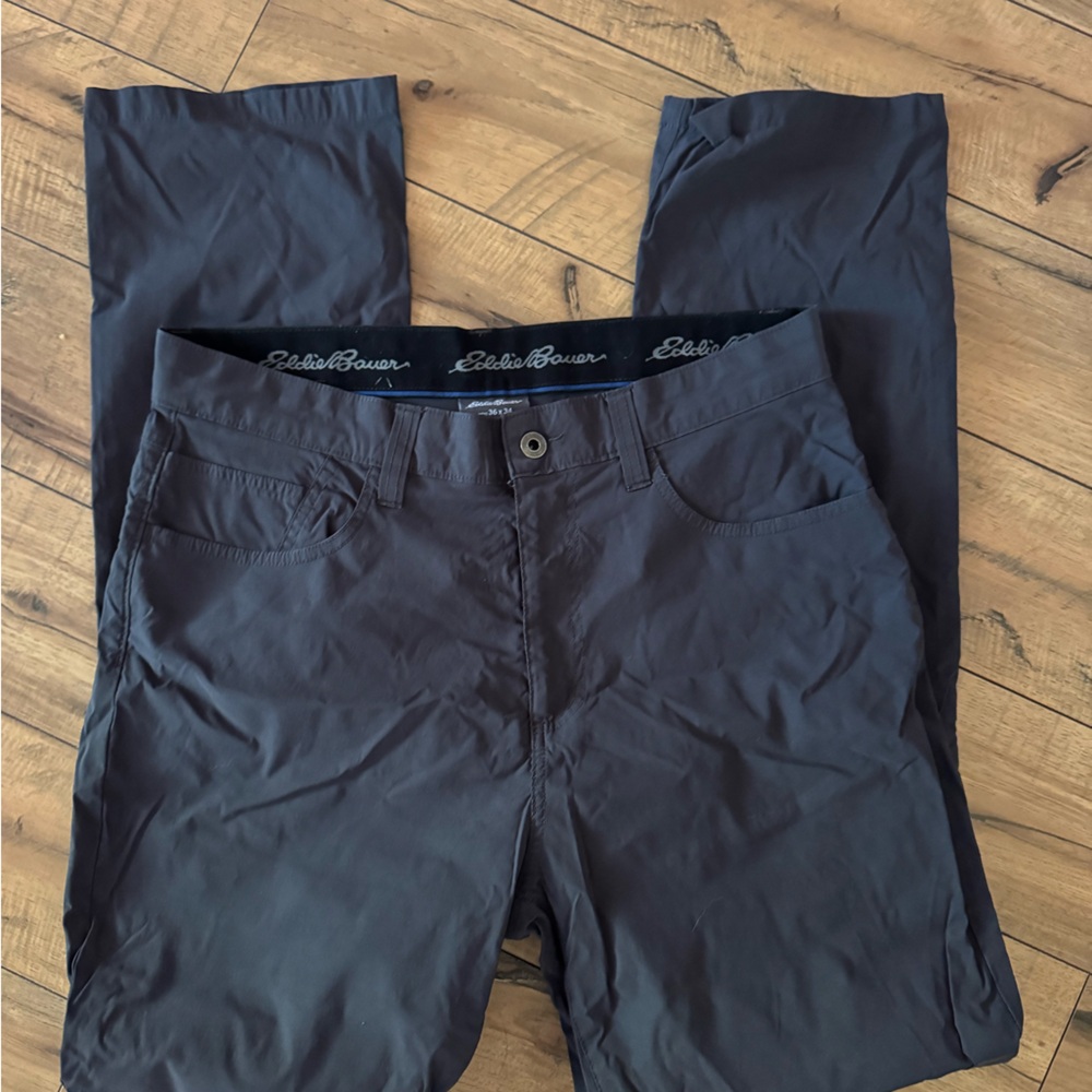 Eddie Bauer Men's Dark Gray performance Chinos